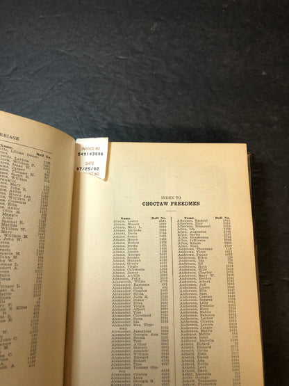 Citizens and Freedmen - The Commission and Commissioner to the Five Civilized Tribes - Extremely Scarce - 1906