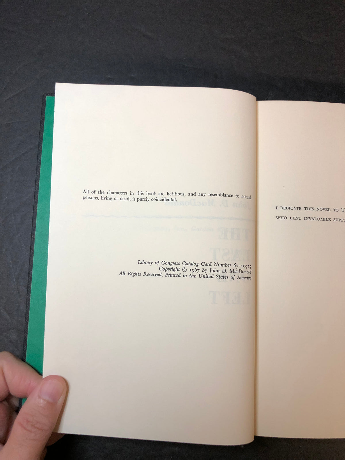 The Last One Left - John D. MacDonald - First Edition - 1967