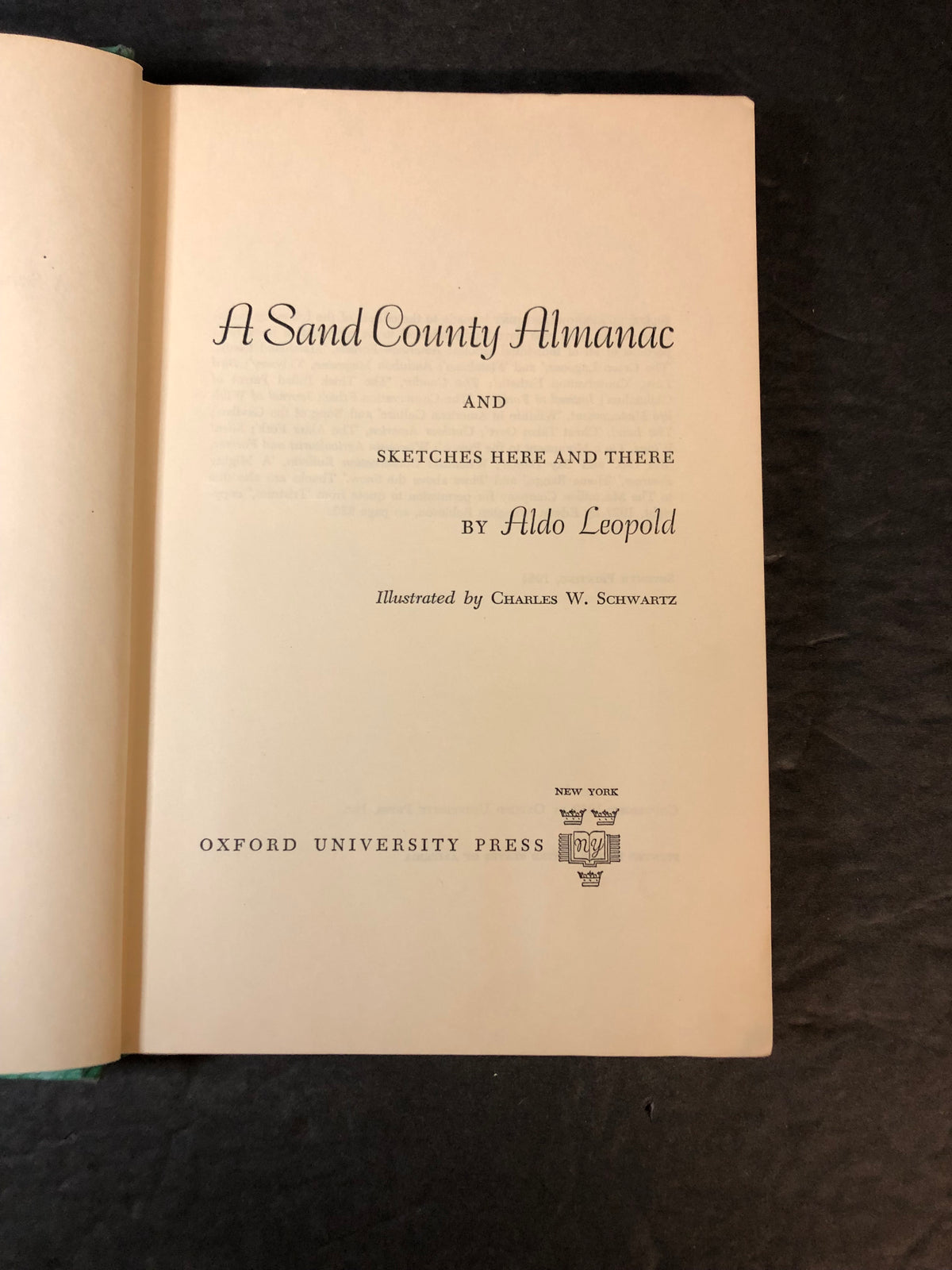 A Sand County Almanac - Aldo Leopold - 7th Print - Ex Library - 1964