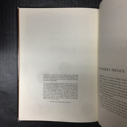 Of Mice and Men - John Steinbeck - Easton Press - 1977