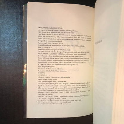 The Time of Green Magic - Hilary McKay - Signed - 2020