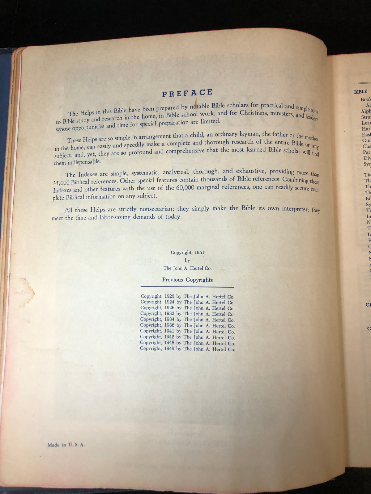 Holy Bible - Red Letter Edition - Masonic Edition - 1949