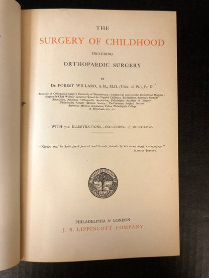 The Surgery of Childhood - De Forest Willard - 1910