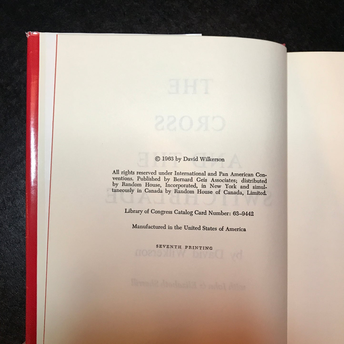 The Cross and the Switchblade - David Wilkerson - Signed - 1963