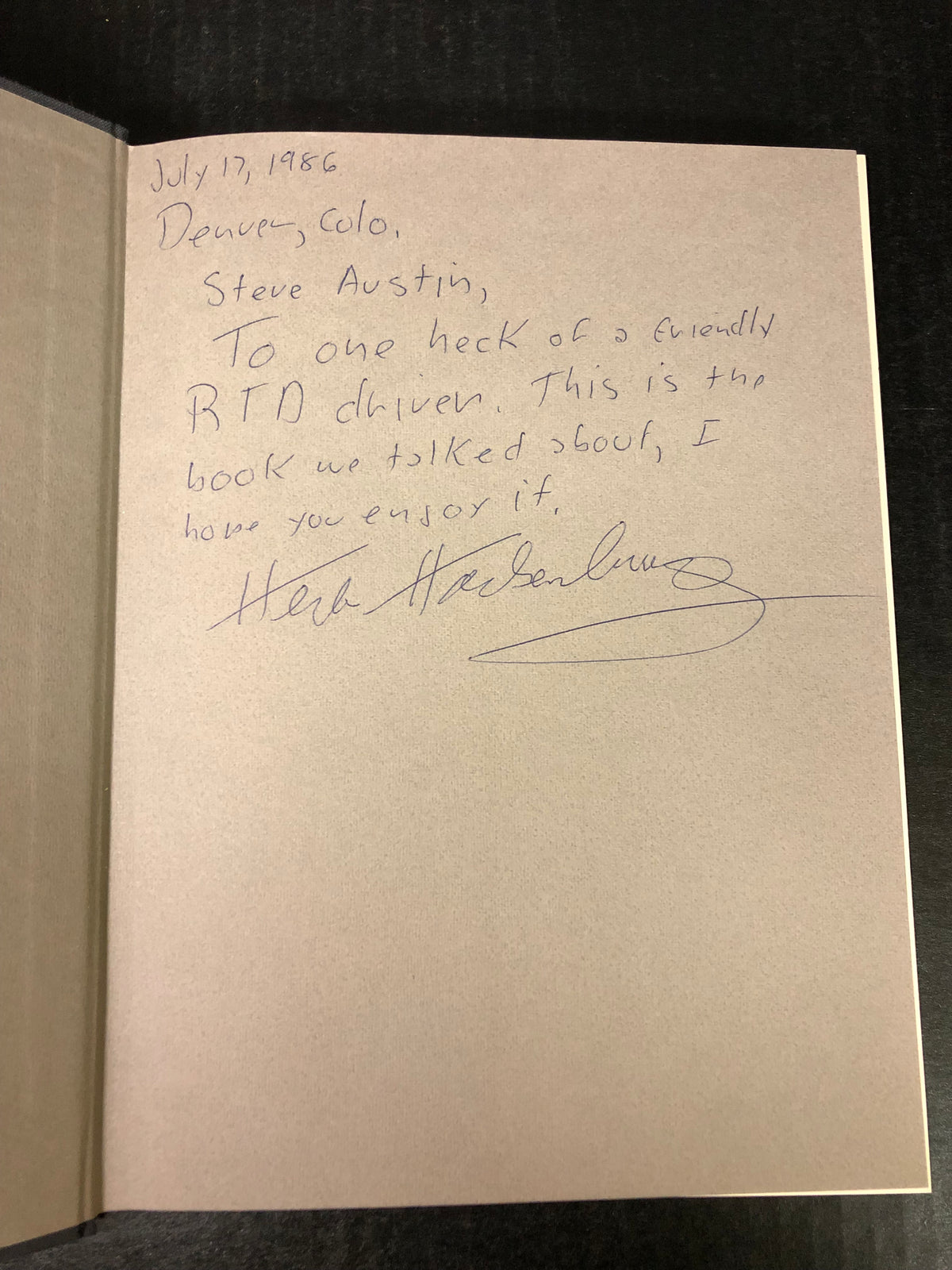 Muttering Machines to Laser Beams - Herbert J. Hackenburg, Jr. - Signed - 1986