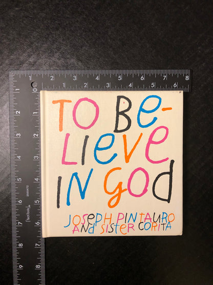 To Believe in God - Joseph Pintauro - Signed - 1968