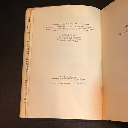 The Catcher in the Rye - J. D. Salinger - Tenth Print - 1951