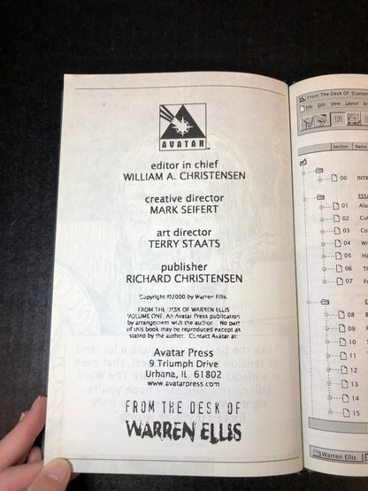 From the Desk of Warren Ellis - Warren Ellis - Signed - 2000