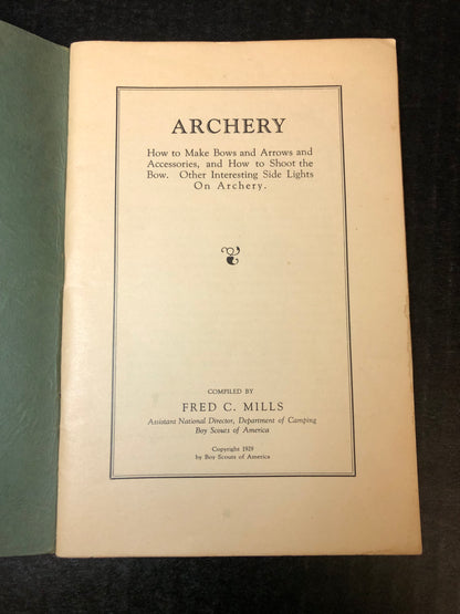 Archery - Fred C. Mills - 1929
