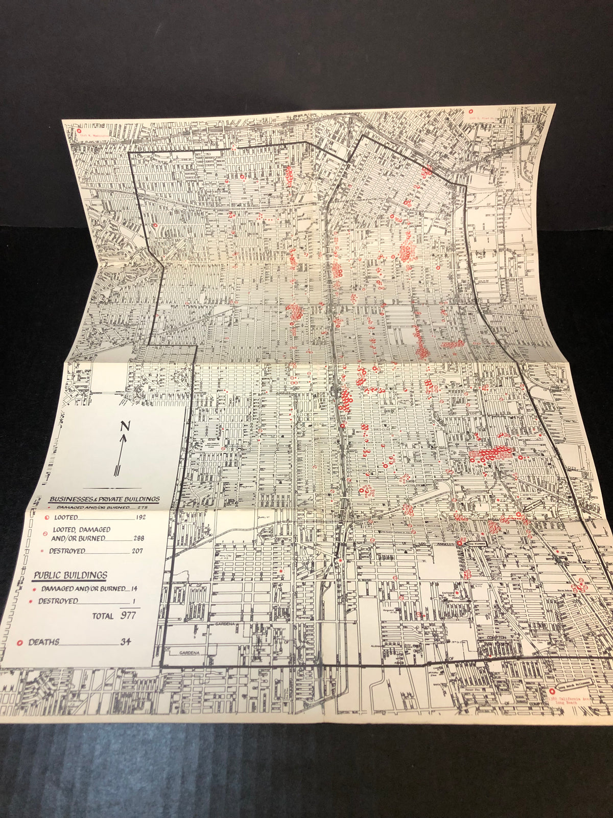 Violence in the City--An End or a Beginning? - Governor's Commission on the Los Angeles Riots - Map Included - 1965
