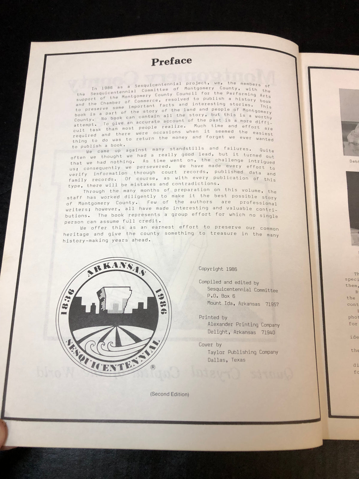 Montgomery County: Our Heritage - Sesquicentennial Committee - 1986