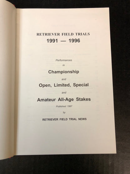 Retriever Field Trails 1991-1996 - Retriever Field Trail News - 1997