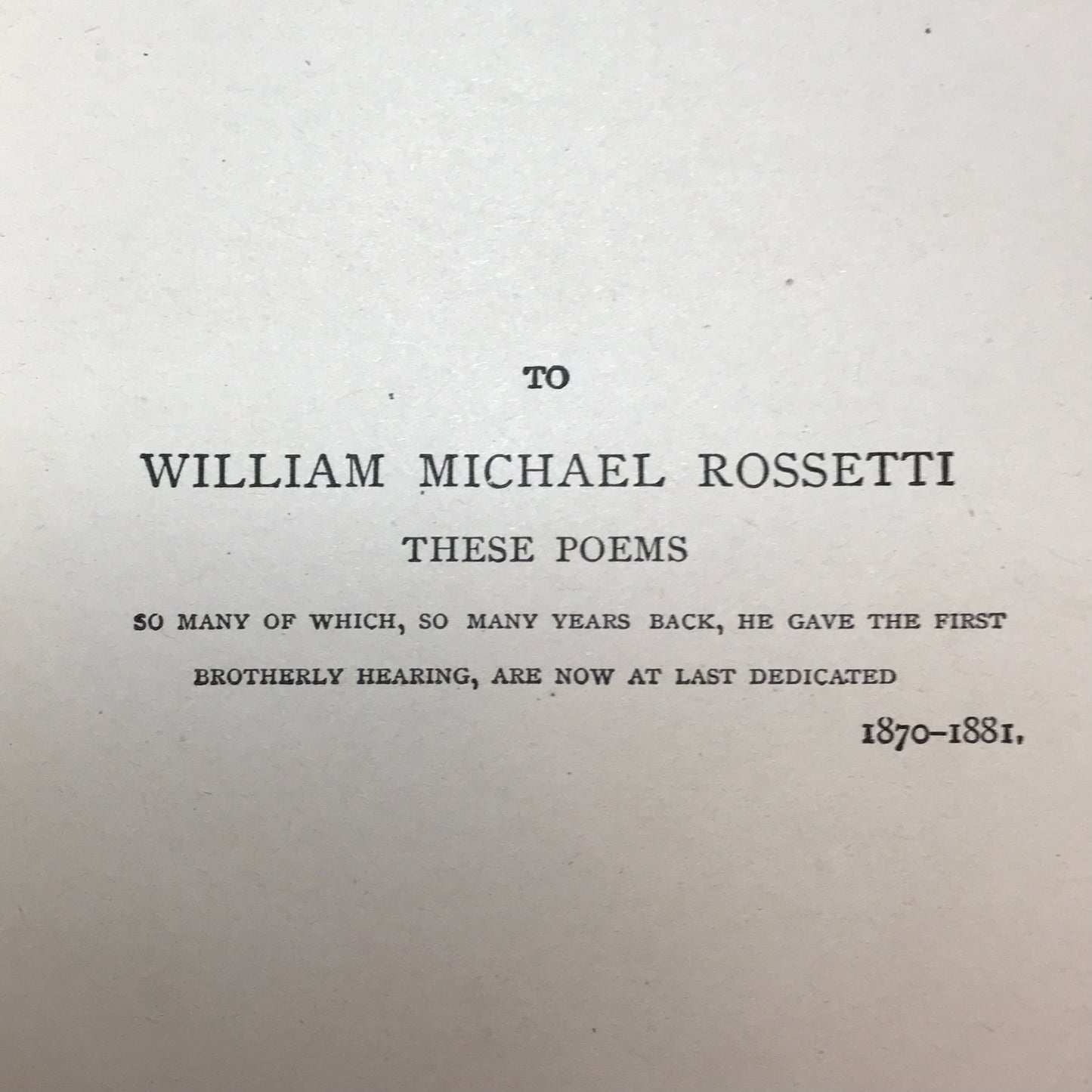 Rossetti's Poems - Dante Gabriel Rossetti - circa 1881