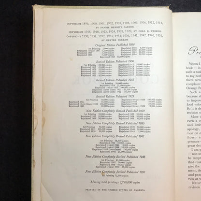 The Boston Cooking-School Book - Fannie Merritt Farmer - 1951