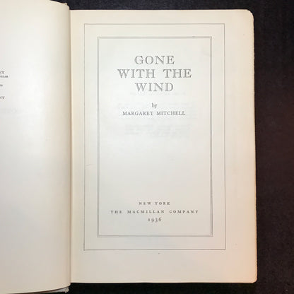 Gone With The Wind - Margaret Mitchell - 23rd Print - 1936