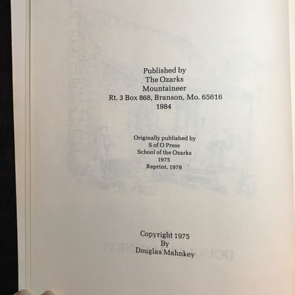Hill and Holler Stories - Douglas Mahnkey - 1984
