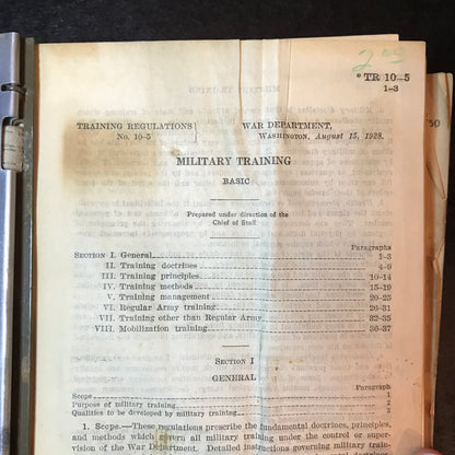 Military Training - War Department - 1925
