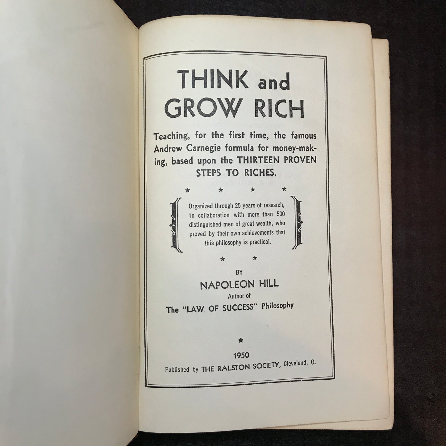 Think and Grow Rich - Napoleon Hill - 1950