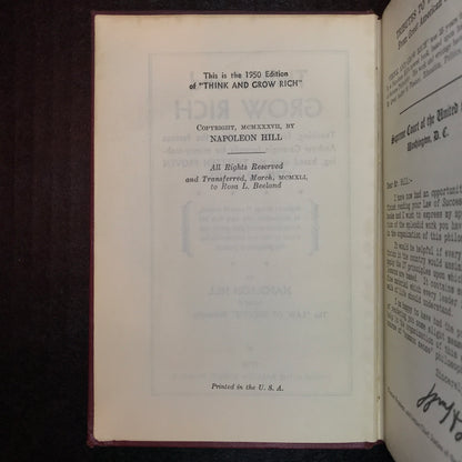 Think and Grow Rich - Napoleon Hill - 1950