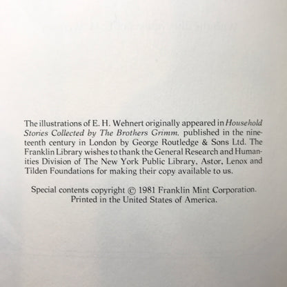 The Brothers Grimm - Translated by Margaret Hunt - Franklin Library - 1981