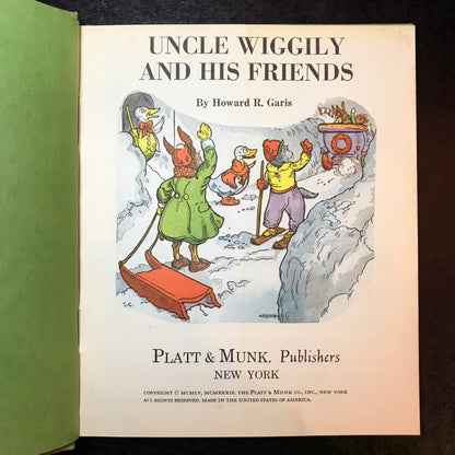 Uncle Wiggily and His Friends - Howard R. Garis - 1939