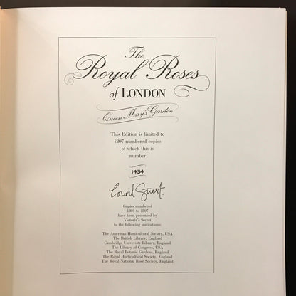 The Royal Roses of London - Coral Guest - Limited 1434 of 1807 - Signed - 1992