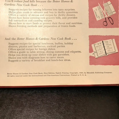Better Homes and Gardens New Cook Book - Published by Better Homes and Gardens - First Edition - 1953