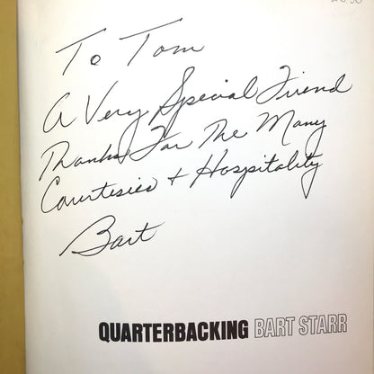Quarterbacking - Bart Starr - First Edition - Signed - 1967