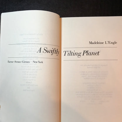 A Swiftly Tilting Planet - Madeleine L'Engle - Signed - 1978