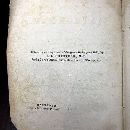 Youth's Book of Astronomy - J. L. Comstock - Very Scarce - 1839