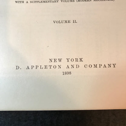Appletons' Cyclopædia of Applied Mechanics - D. Appleton and Co. - 3 Volumes - 1898