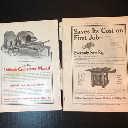 American Carpenter and Builder - Advertisement Magazine - 1916