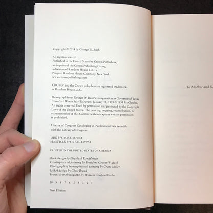 41: A Portrait of My Father - George W. Bush - Signed - 1st Edition - 2014