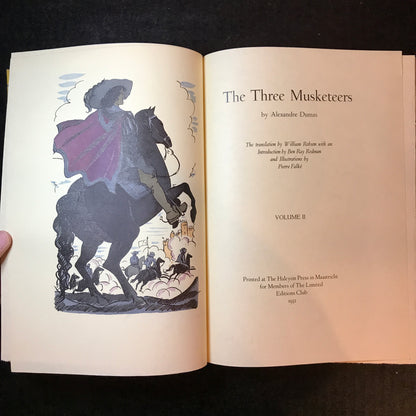 The Three Musketeers - Alexandre Dumas - 2 Volumes - 1932