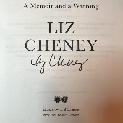 Oath and Honor - Liz Cheney - Signed - 1st Edition - 2023