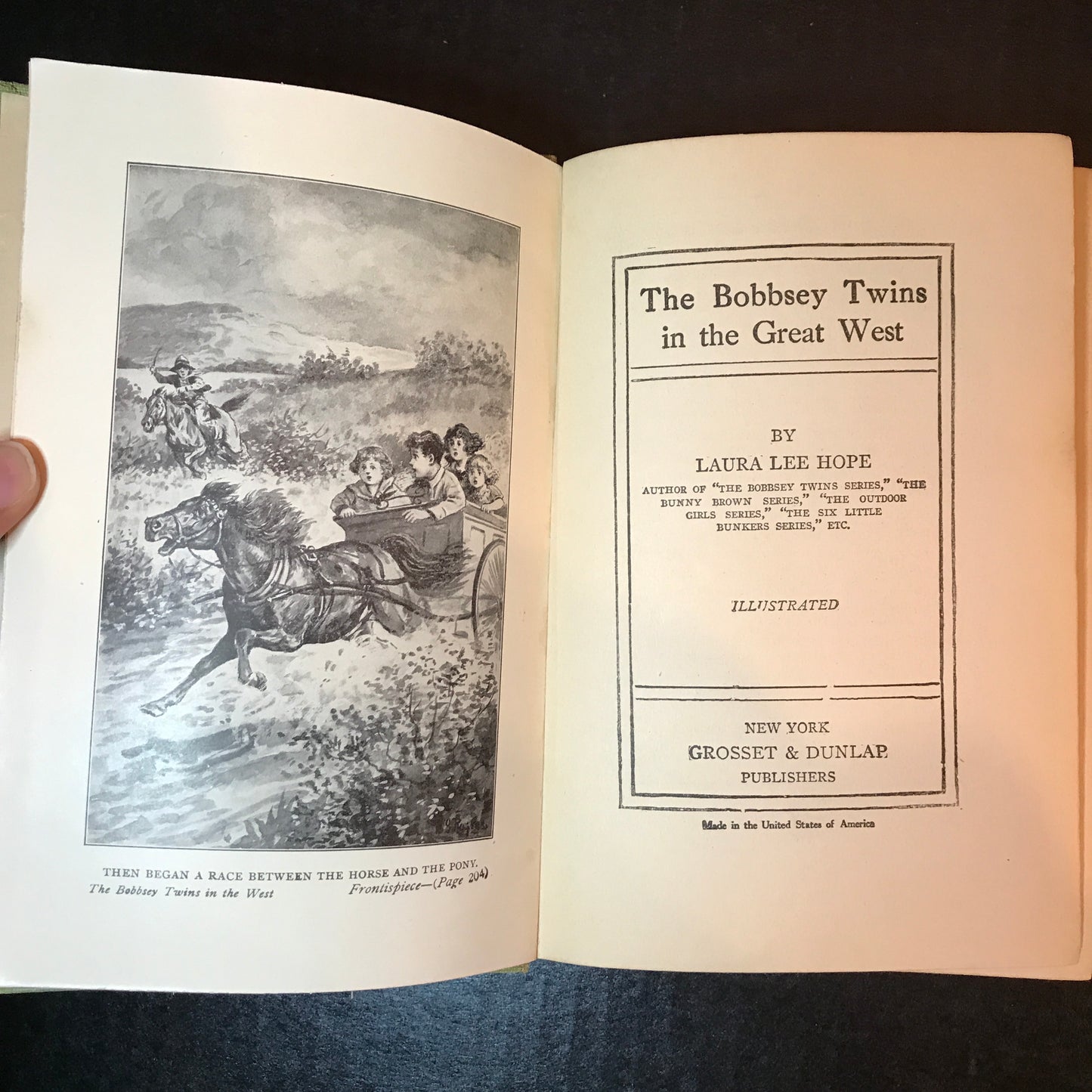 The Bobbsey Twins in The Great West - Laura Lee Hope - 1st Edition - 1920