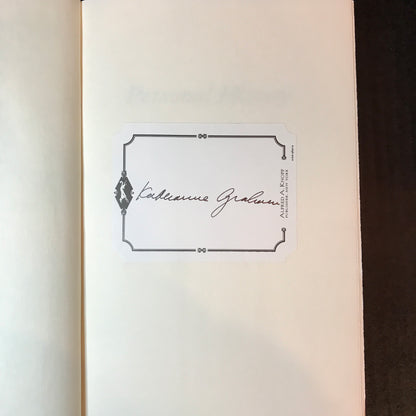 Personal History - Katharine Graham - Signed - 1st Edition - 1997