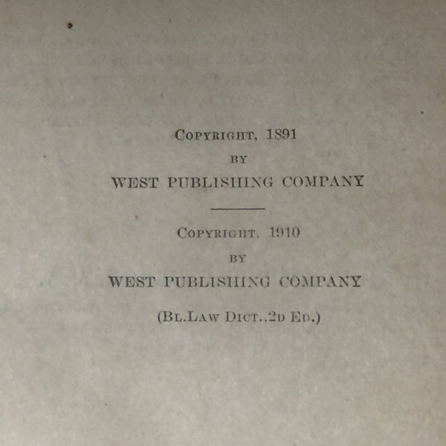 A Law Dictionary - Henry Campbell Black - Second Edition - 1910