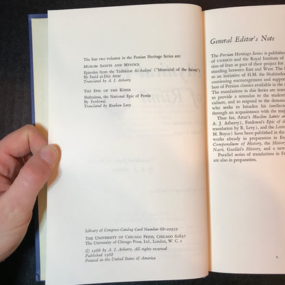 Mystical Poems of Rūmī - Translated by A. J. Arberry - 1968