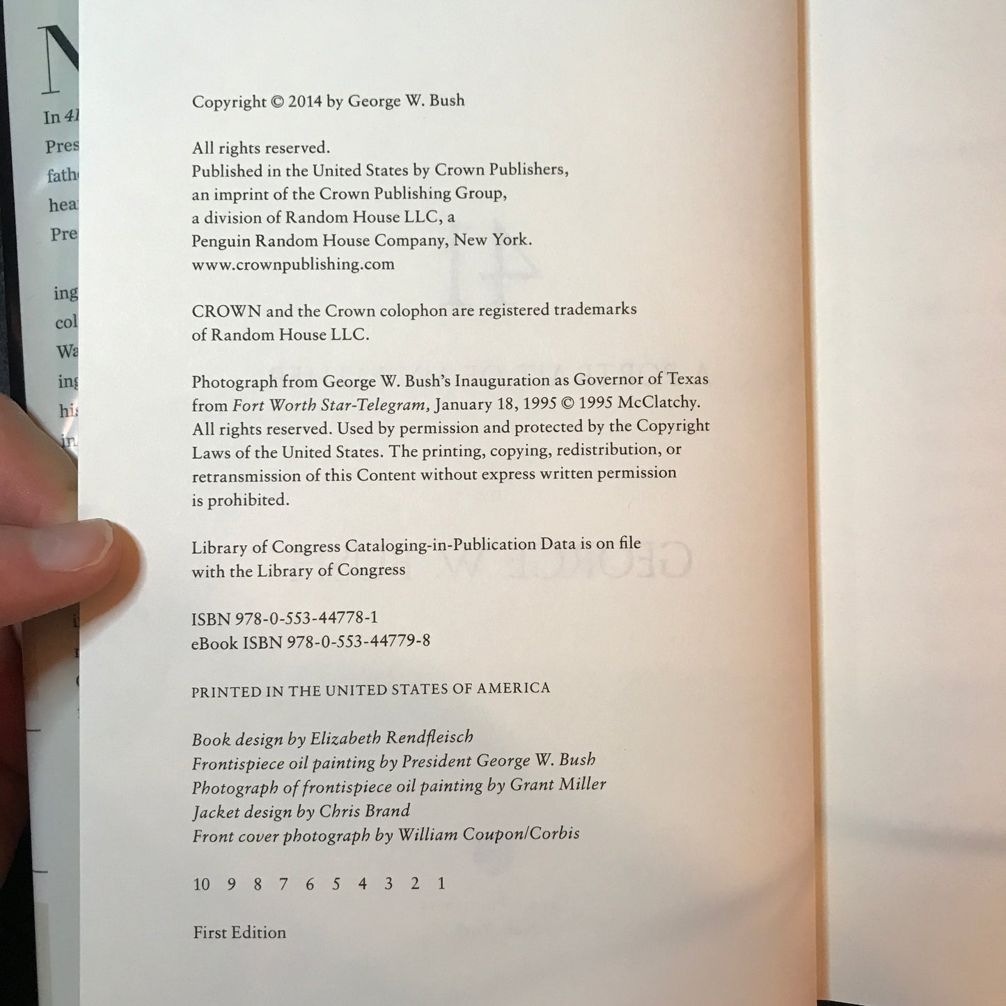 41: A Portrait of My Father - George W. Bush - Signed - First Edition - 2014