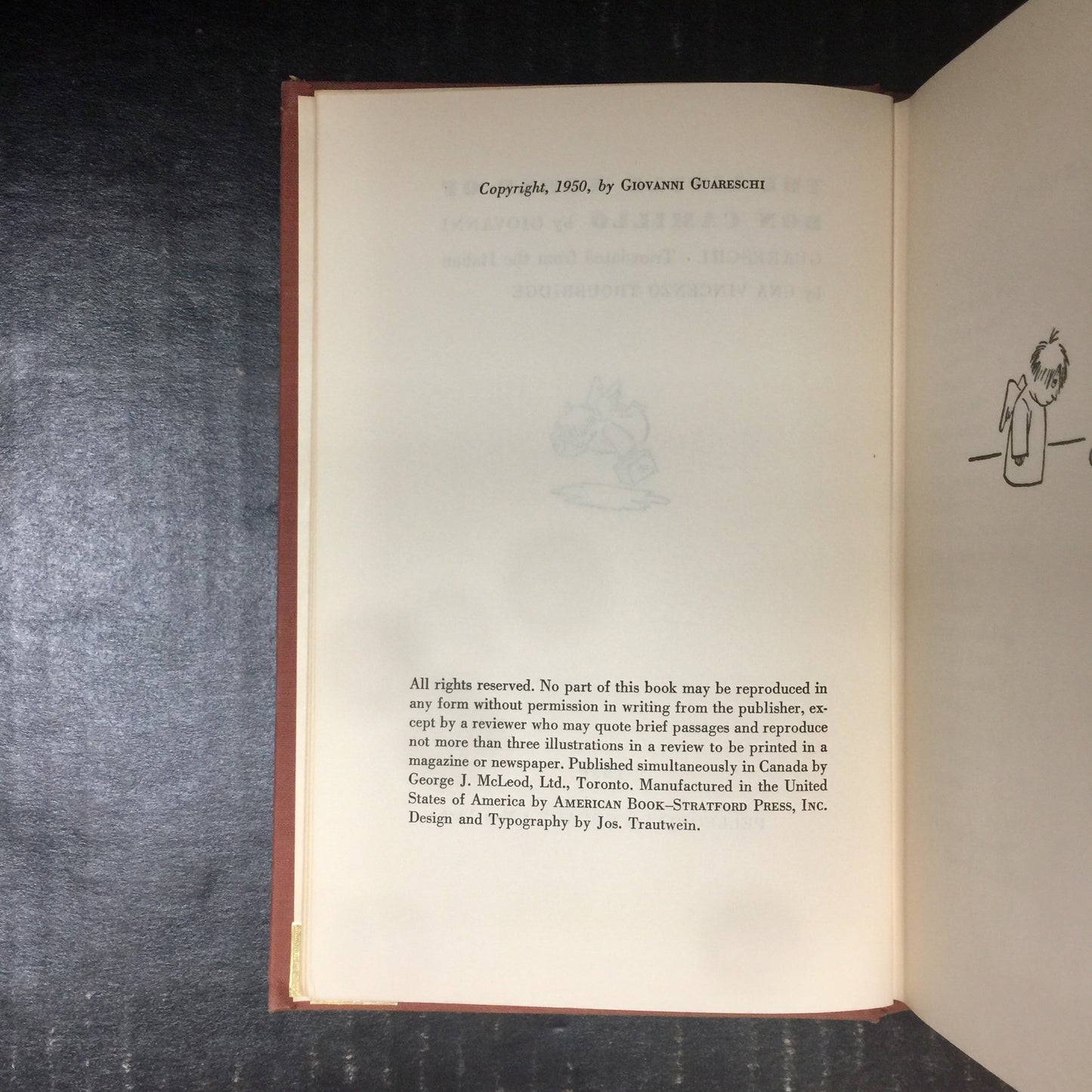 The Little World of Don Camillo - Giovanni Guareschi - First Edition - 1950