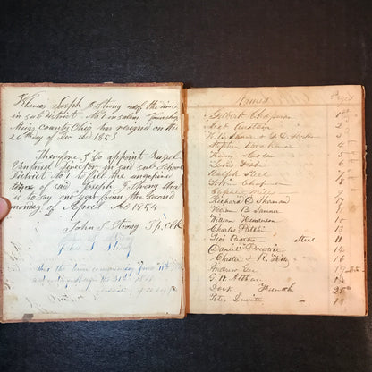 Meigs County, Ohio Journal - c. 1850's