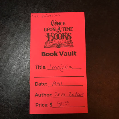 Imajica - Clive Barker - 1st Edition - 1991