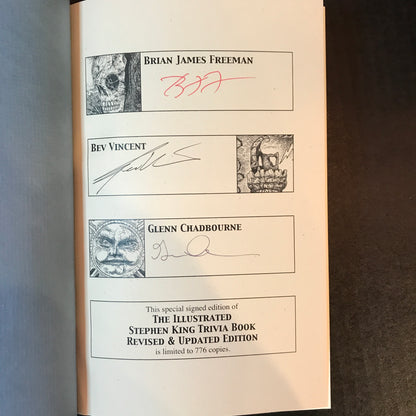 The Illustrated Stephen King Trivia Book - Brian James Freeman & Bev Vincent - Signed - 1st Thus - 2013