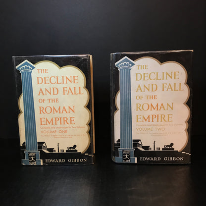The Decline and Fall of the Roman Empire - Edward Gibbon - 2 Volumes - c. 1930's