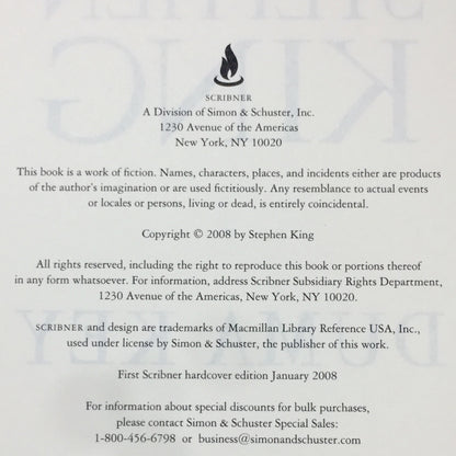 Duma Key - Stephen King - First Edition - 2008