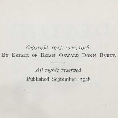 Destiny Bay - Donn Byrne - 1928
