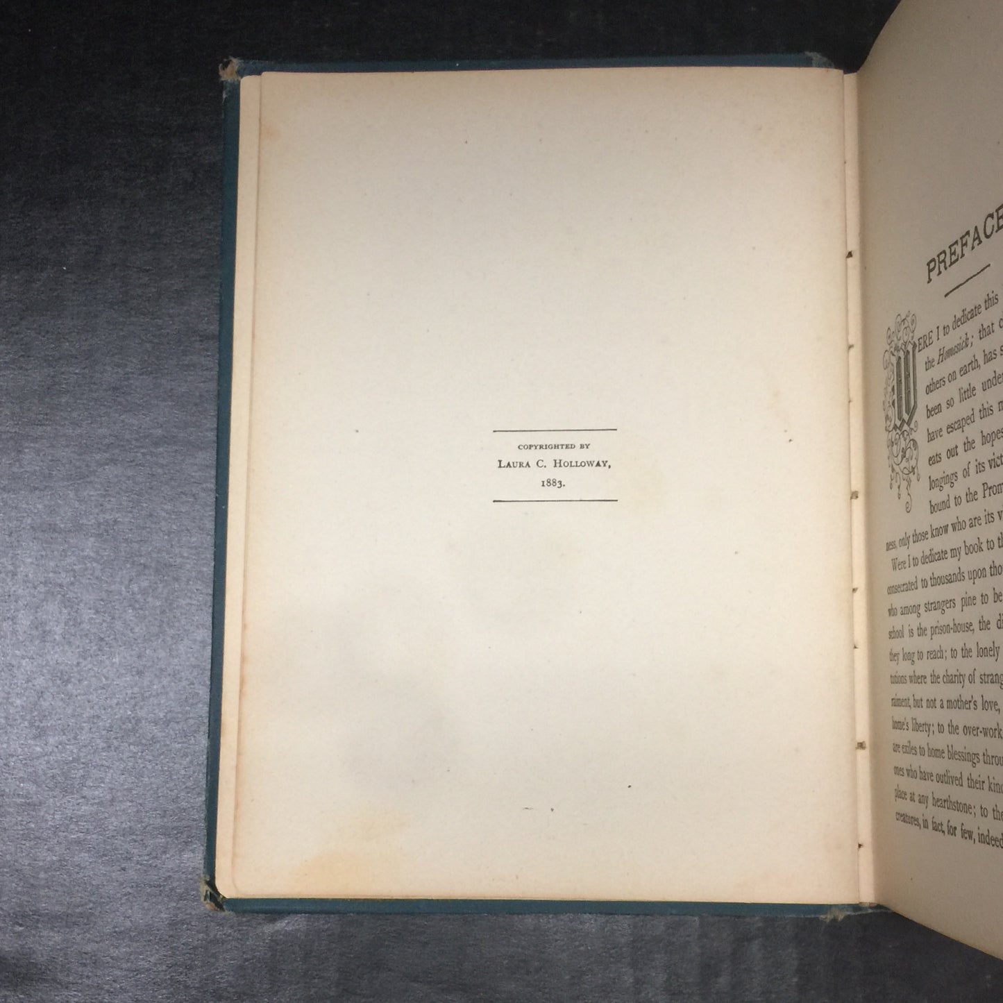 The Hearthstone - Laura C. Holloway - Spine Damage - 1889