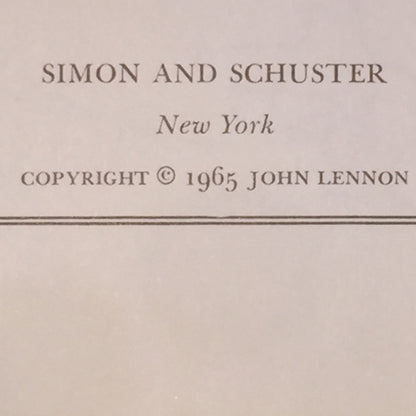 A Spaniard in the Works - John Lennon - 5th Print - 1965