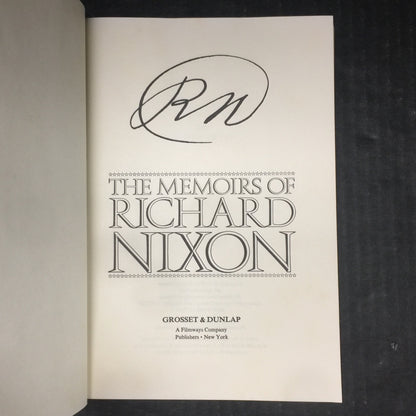 The Memoirs of Richard Nixon - Richard Nixon - Signed by Author - Second Printing - 1978
